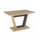 Стол обеденный SIGNAL NIGEL дуб вотан/коричневый 120-160/80